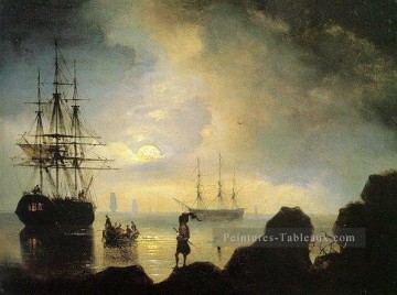 pêcheurs sur le rivage IBI Ivan Aivazovsky Peinture à l'huile